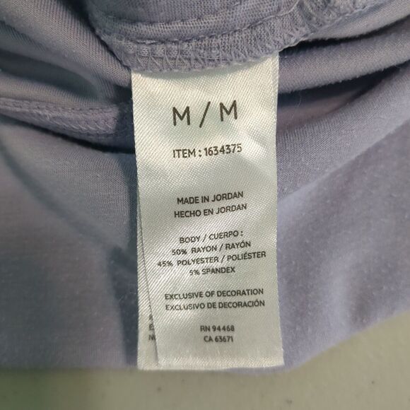 Sage Scuba Cozy Top Drop Shoulder Side Pockets Tunic Length medium sweatshirt - Picture 7 of 7